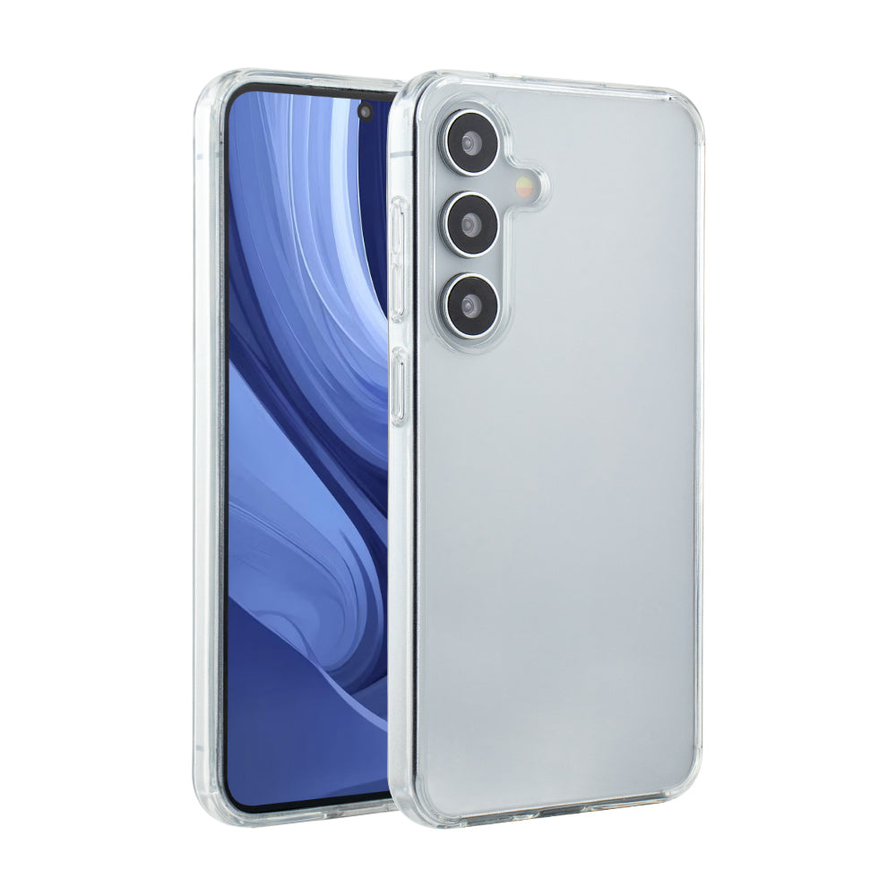 High Quality 2X Clean PC and TPU Bumper Case In Clear For Samsung Galaxy S25 - Crystal Clear & Reliable | CELL DEMAND Official