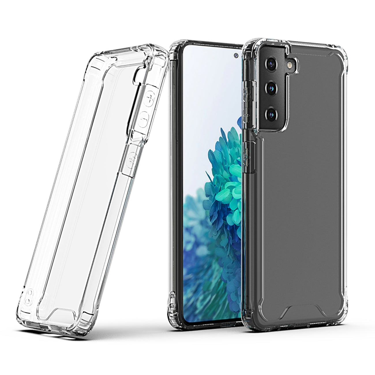 High quality TPU Bumper and Clarity PC Case For SAMSUNG GALAXY S21/S30 PLUS In Clear - Shockproof & Reliable | CELL DEMAND Official