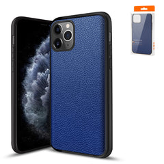IPhone 11 PRO Compatible Premium PU Leather Outside and Flexible TPU Silicone Hybrid Slim Case for IPhone 11 PRO - Shockproof Protection by CELL DEMAND