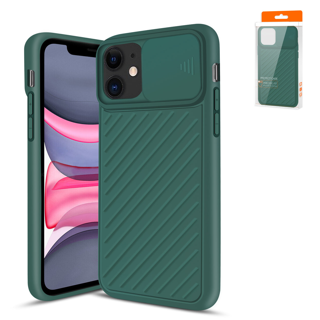 IPhone 11 Compatible CamShield Series Case with Slide Camera Cover Slim Stylish Protective tpu case for IPhone 11 - Crystal Clear Protection by CELL DEMAND
