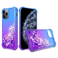 IPHONE 11 PRO Compatible Shiny Flowing Glitter Liquid Bumper Case For APPLE IPHONE 11 PRO MAX In Blue - Premium Protection by CELL DEMAND