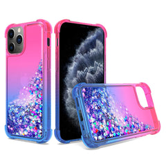 IPHONE 11 PRO Compatible Shiny Flowing Glitter Liquid Bumper Case For APPLE IPHONE 11 PRO MAX In Pink - Durable Protection by CELL DEMAND