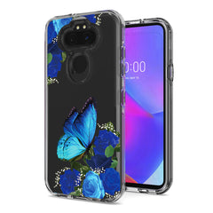 Pressed dried flower Design Phone case for LG Aristo 5/K31/K30 2020/Aristo 5 Plus In Blue - Heavy Duty & Reliable | CELL DEMAND Official