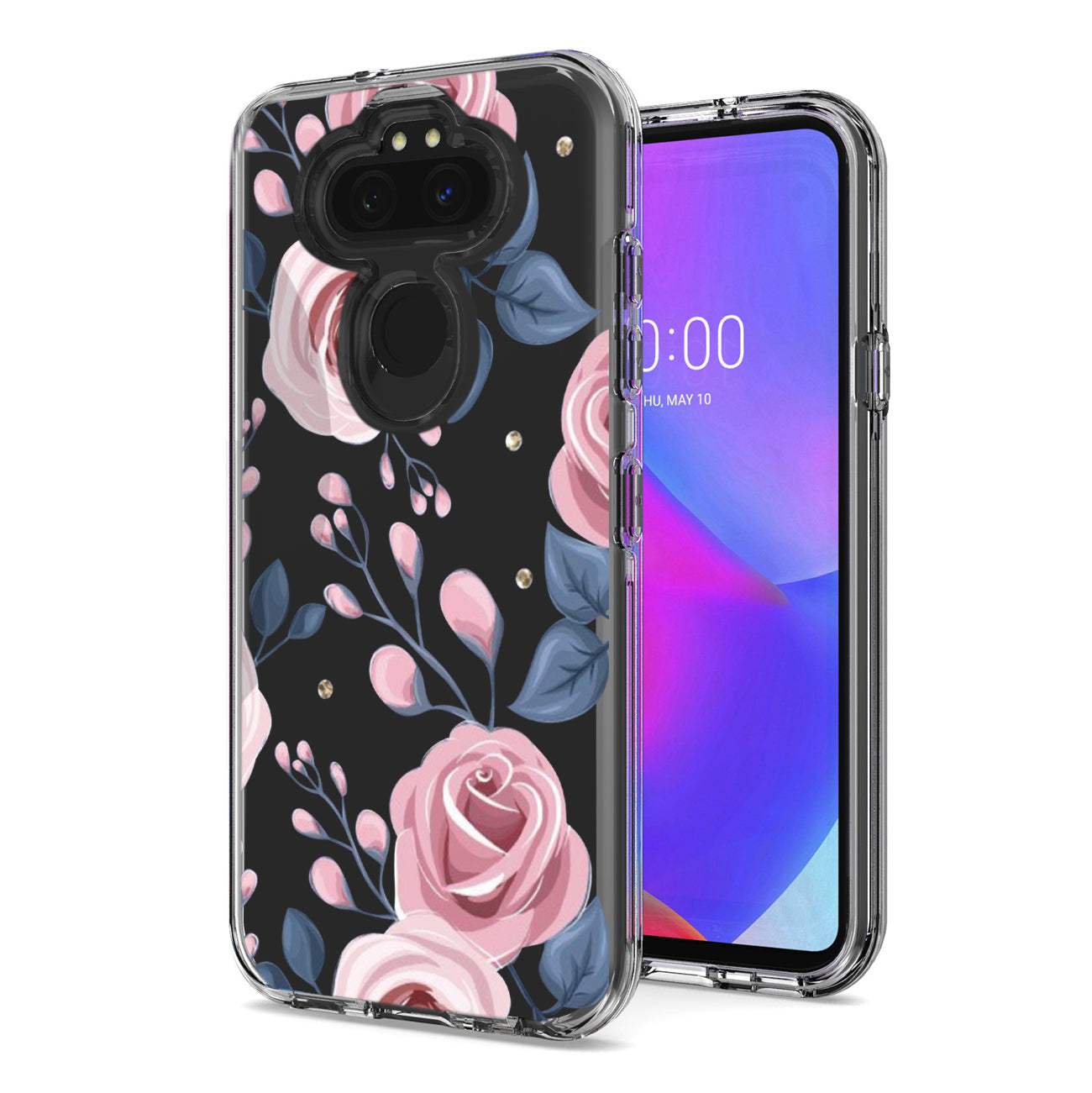 Pressed dried flower Design Phone case for LG Aristo 5/K31/K30 2020/Aristo 5 Plus In Rose Gold - Heavy Duty & Reliable | CELL DEMAND Official