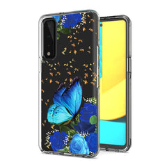 Pressed dried flower Design Phone case for LG Stylo7 4G In Blue - Shockproof & Reliable | CELL DEMAND Official