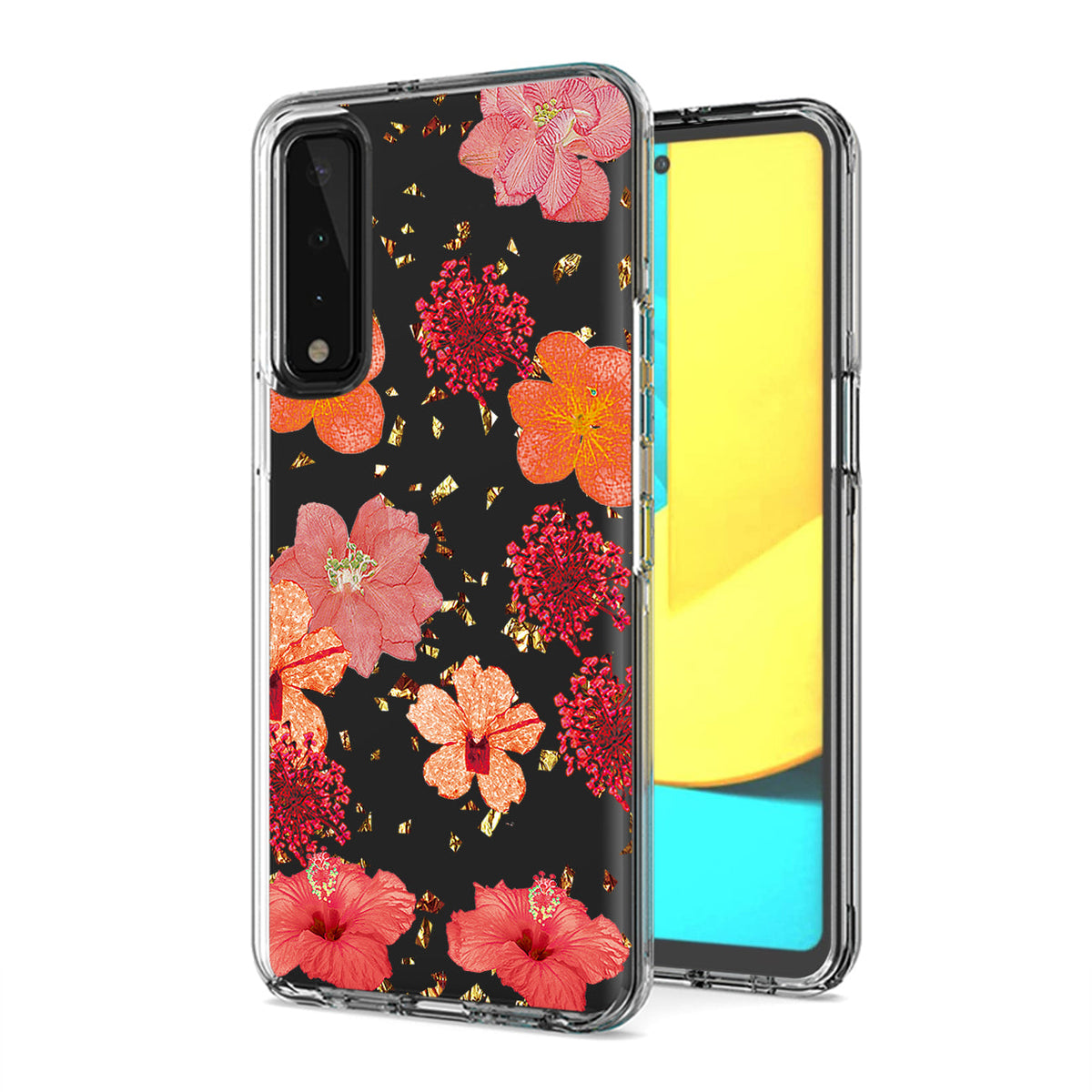 Pressed dried flower Design Phone case for LG Stylo7 5G In Red - Premium & Reliable | CELL DEMAND Official