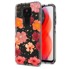 Pressed dried flower Design Phone case for Moto G Play 2021 In Red - Durable & Reliable | CELL DEMAND Official