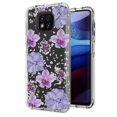 Pressed dried flower Design Phone case for Moto G Power 2021 In Pink - Ultra-Slim & Reliable | CELL DEMAND Official