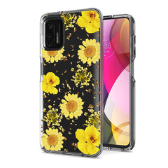 Pressed dried flower Design Phone case for Moto G Stylus 2021 In Red - Durable & Reliable | CELL DEMAND Official