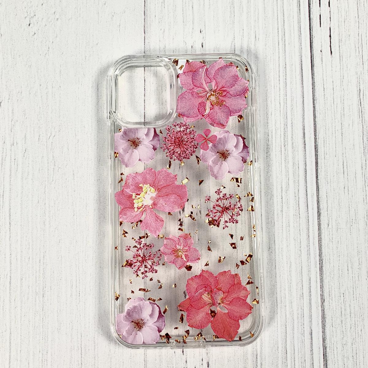 Pressed dried flower Design Phone case for MOTOROLA G8 FAST In Pink - Heavy Duty & Reliable | CELL DEMAND Official