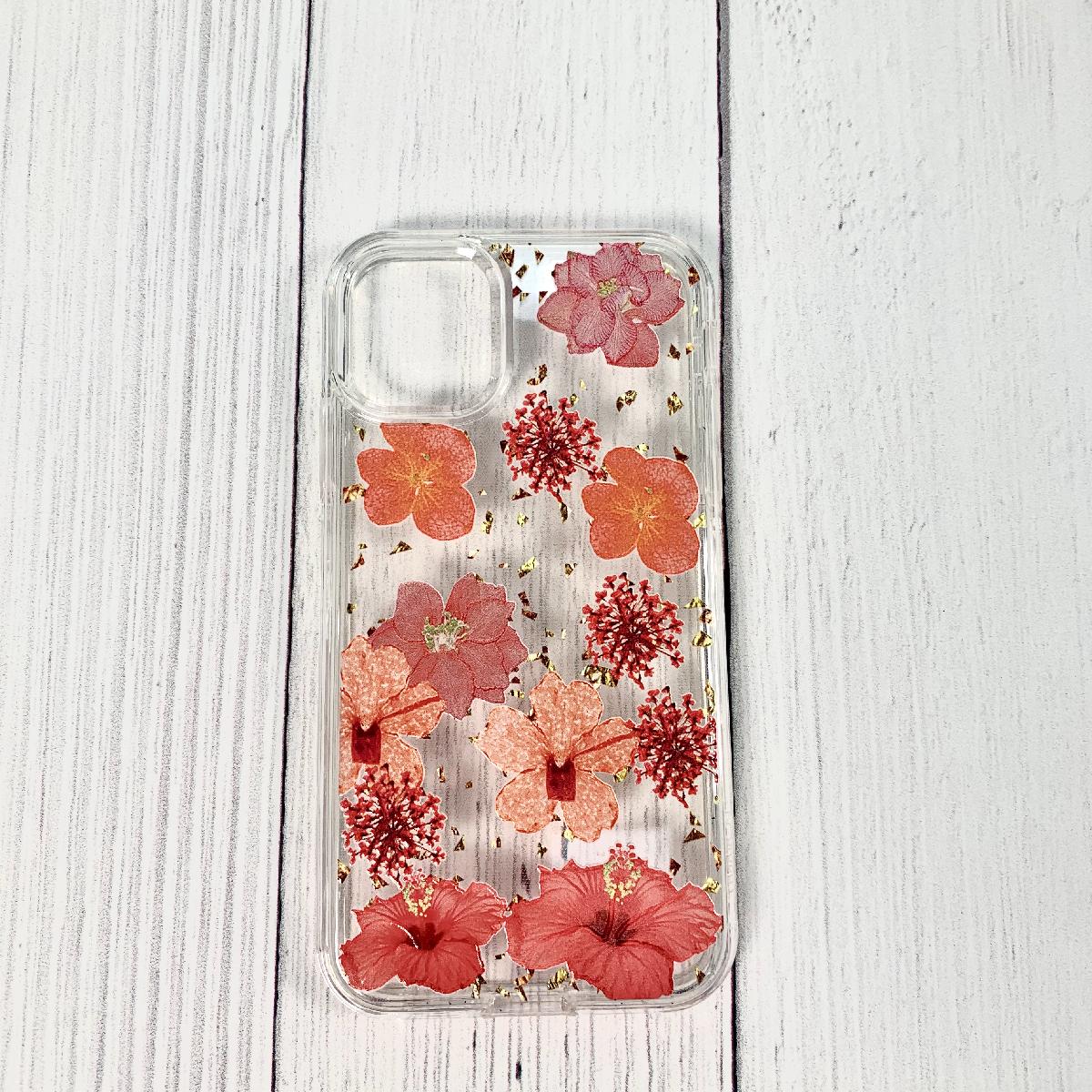 Pressed dried flower Design Phone case for MOTOROLA G8 FAST In Red - Premium & Reliable | CELL DEMAND Official