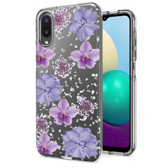 Pressed dried flower Design Phone case for Samsung Galaxy A20 /M02 In Purple - Premium & Reliable | CELL DEMAND Official