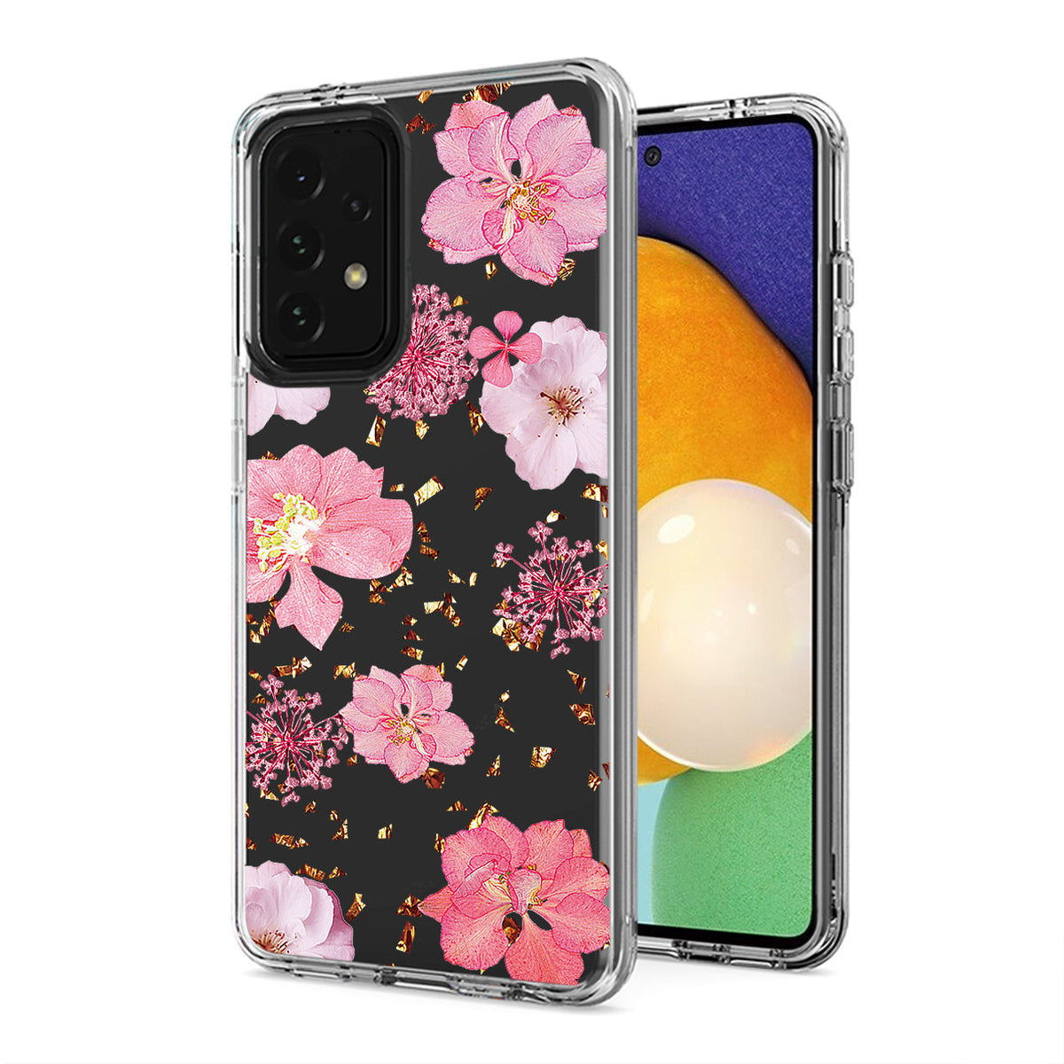 Pressed dried flower Design Phone case for Samsung Galaxy A52 5G In Pink - Premium & Reliable | CELL DEMAND Official