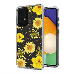 Pressed dried flower Design Phone case for Samsung Galaxy A52 5G In Yellow - Shockproof & Reliable | CELL DEMAND Official
