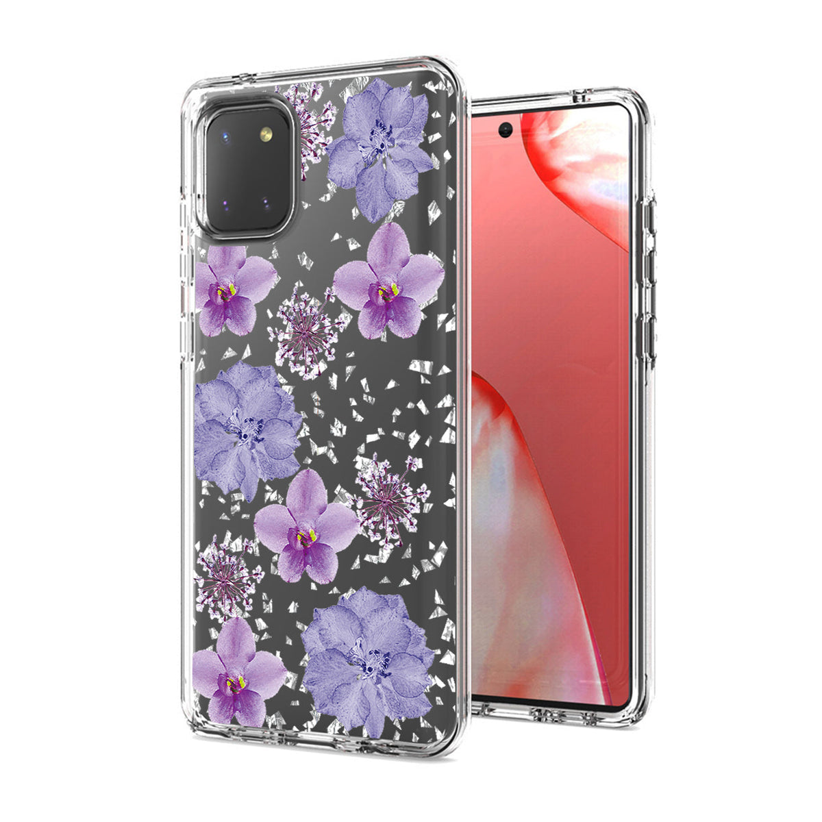 Pressed dried flower Design Phone case for  SAMSUNG GALAXY A81/Note 10 Lite/M60S In Purple - Durable & Reliable | CELL DEMAND Official