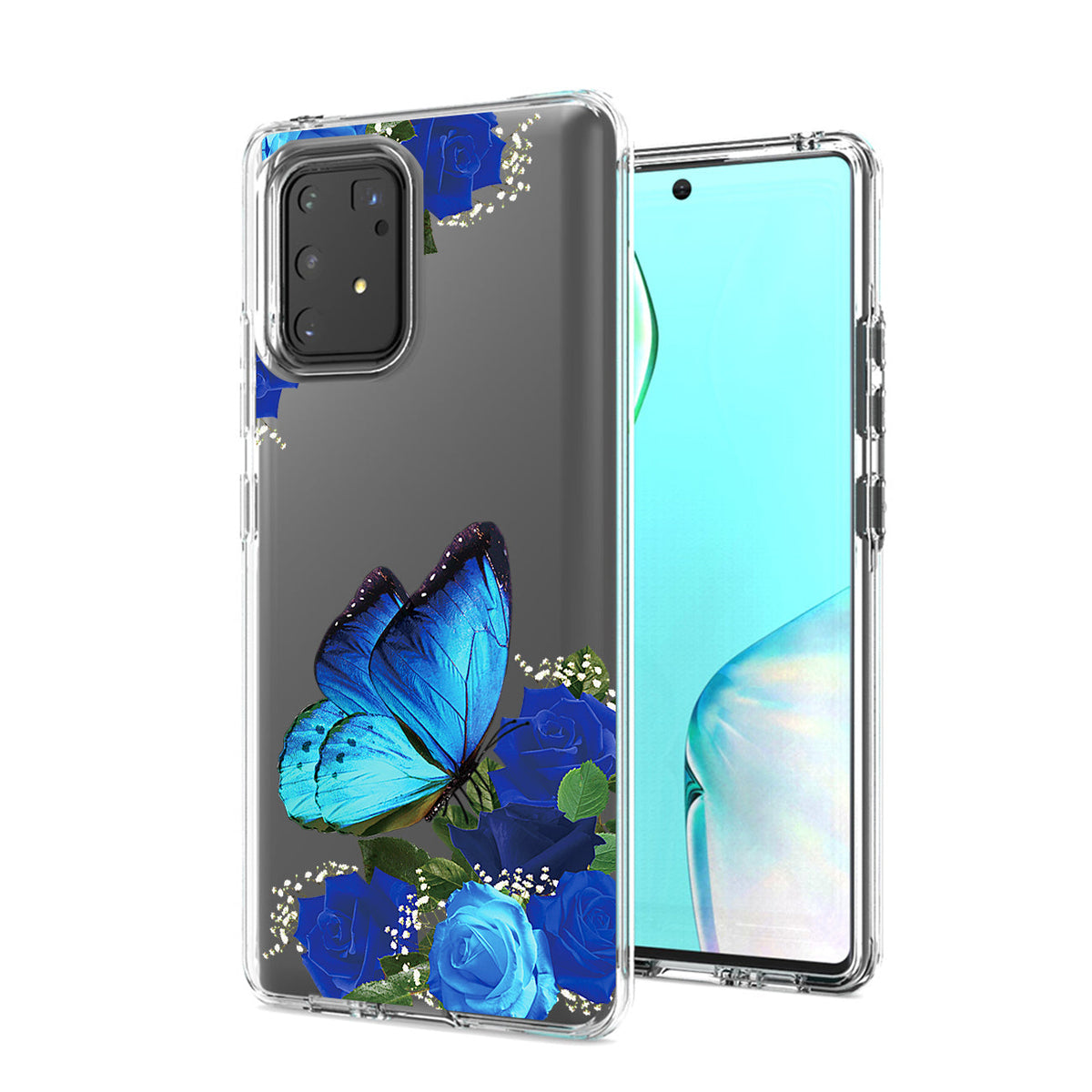 Pressed dried flower Design Phone case for SAMSUNG GALAXY A91/S10 Lite/M80S In Blue - Premium & Reliable | CELL DEMAND Official
