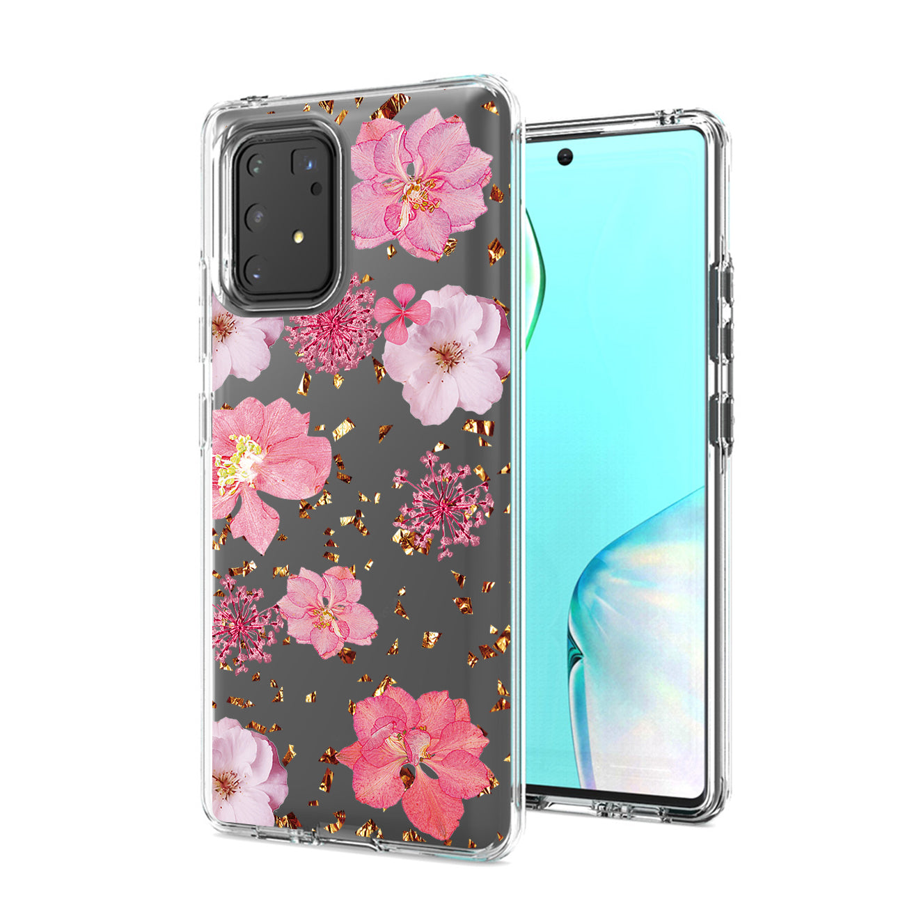 Pressed dried flower Design Phone case for SAMSUNG GALAXY A91/S10 Lite/M80S In Pink - Shockproof & Reliable | CELL DEMAND Official