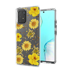 Pressed dried flower Design Phone case for SAMSUNG GALAXY A91/S10 Lite/M80S In Yellow - Shockproof & Reliable | CELL DEMAND Official