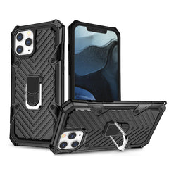 IPHONE 12 MINI Kickstand Anti-Shock And Anti Falling Case In Black - Heavy Duty & Reliable | CELL DEMAND Official