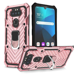 Kickstand Anti-Shock And Anti Falling Case for LG ARISTO 5 In Rose Gold - Heavy Duty & Reliable | CELL DEMAND Official