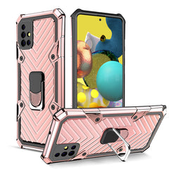 Kickstand Anti-Shock And Anti Falling Case for SAMSUNG GALAXY A51 5G In Rose Gold - Durable & Reliable | CELL DEMAND Official