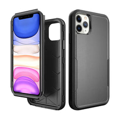 IPHONE 11 PRO Compatible 3in1 Hybrid Heavy Duty Defender Rugged Armor Case For APPLE IPHONE 11 PRO In Black - Shockproof Protection by CELL DEMAND