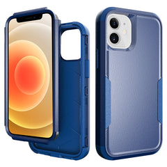 IPHONE 12 MINI Compatible 3in1 Hybrid Heavy Duty Defender Rugged Armor Case For APPLE IPHONE 12 MINI In Navy - Durable Protection by CELL DEMAND