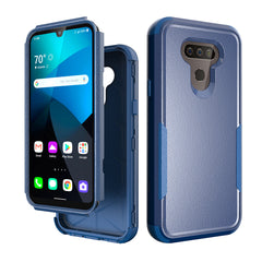 3in1 Hybrid Heavy Duty Defender Rugged Armor Case For LG HARMONY 4 In Blue - Ultra-Slim & Reliable | CELL DEMAND Official