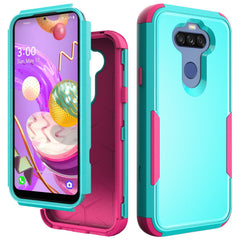 3in1 Hybrid Heavy Duty Defender Rugged Armor Military Grade Protective Case For LG STYLO5 In Green - Shockproof & Reliable | CELL DEMAND Official