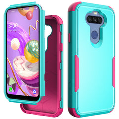 3in1 Hybrid Heavy Duty Defender Rugged Armor Military Grade Protective Case For LG STYLO5 In Green - Shockproof & Reliable | CELL DEMAND Official