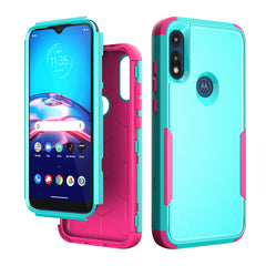 3in1 Hybrid Heavy Duty Defender Rugged Armor Case For MOTOROLA E7 2020 In Green - Premium & Reliable | CELL DEMAND Official