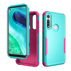 3in1 Hybrid Heavy Duty Defender Rugged Armor Military Grade Case For MOTOROLA G FAST 2020 In Green - Heavy Duty & Reliable | CELL DEMAND Official