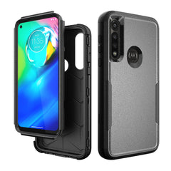 3in1 Hybrid Heavy Duty Defender Rugged Armor Military Grade Case MOTOROLA G POWER 2020 In Black - Durable & Reliable | CELL DEMAND Official