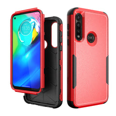 3in1 Hybrid Heavy Duty Defender Rugged Armor Military Grade Case MOTOROLA G POWER 2020 In Red - Premium & Reliable | CELL DEMAND Official