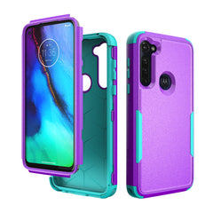 3in1 Hybrid Heavy Duty Defender Rugged Armor Military Grade Case MOTOROLA G STYLUS 2020 In Purple - Heavy Duty & Reliable | CELL DEMAND Official