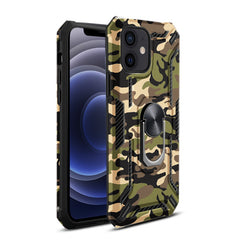 IPHONE 12 MINI Compatible Phone Case with Magnetic Ring Holder For IPHONE 12 MINI In Green - Ultra-Slim Protection by CELL DEMAND