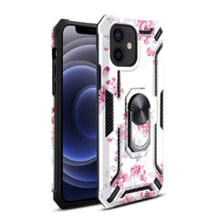 IPHONE 12 MINI Compatible Phone Case with Magnetic Ring Holder For IPHONE 12 MINI In White - Premium Protection by CELL DEMAND
