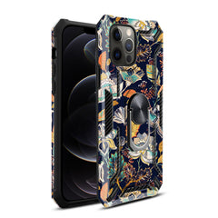 IPHONE 12 Compatible Phone Case with Magnetic Ring Holder For IPHONE 12/ IPHONE 12 PRO In Navy - Ultra-Slim Protection by CELL DEMAND