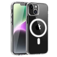 iPhone 14 Plus Compatible Magnetic Wireless Charging TPU Bumper Case For iPhone 14 Plus In Clear - Shockproof Protection by CELL DEMAND