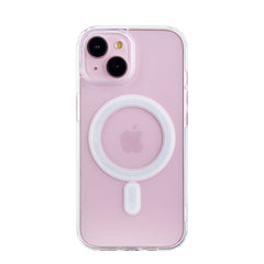 iPhone 15  Compatible Magnetic Wireless Charging TPU Bumper Case For iPhone 15 In Clear - Ultra-Slim Protection by CELL DEMAND