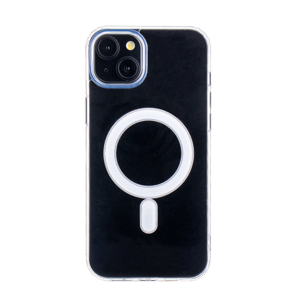 iPhone 15 Plus Compatible Magnetic Wireless Charging TPU Bumper Case For iPhone 15 Plus In Clear - Heavy Duty Protection by CELL DEMAND