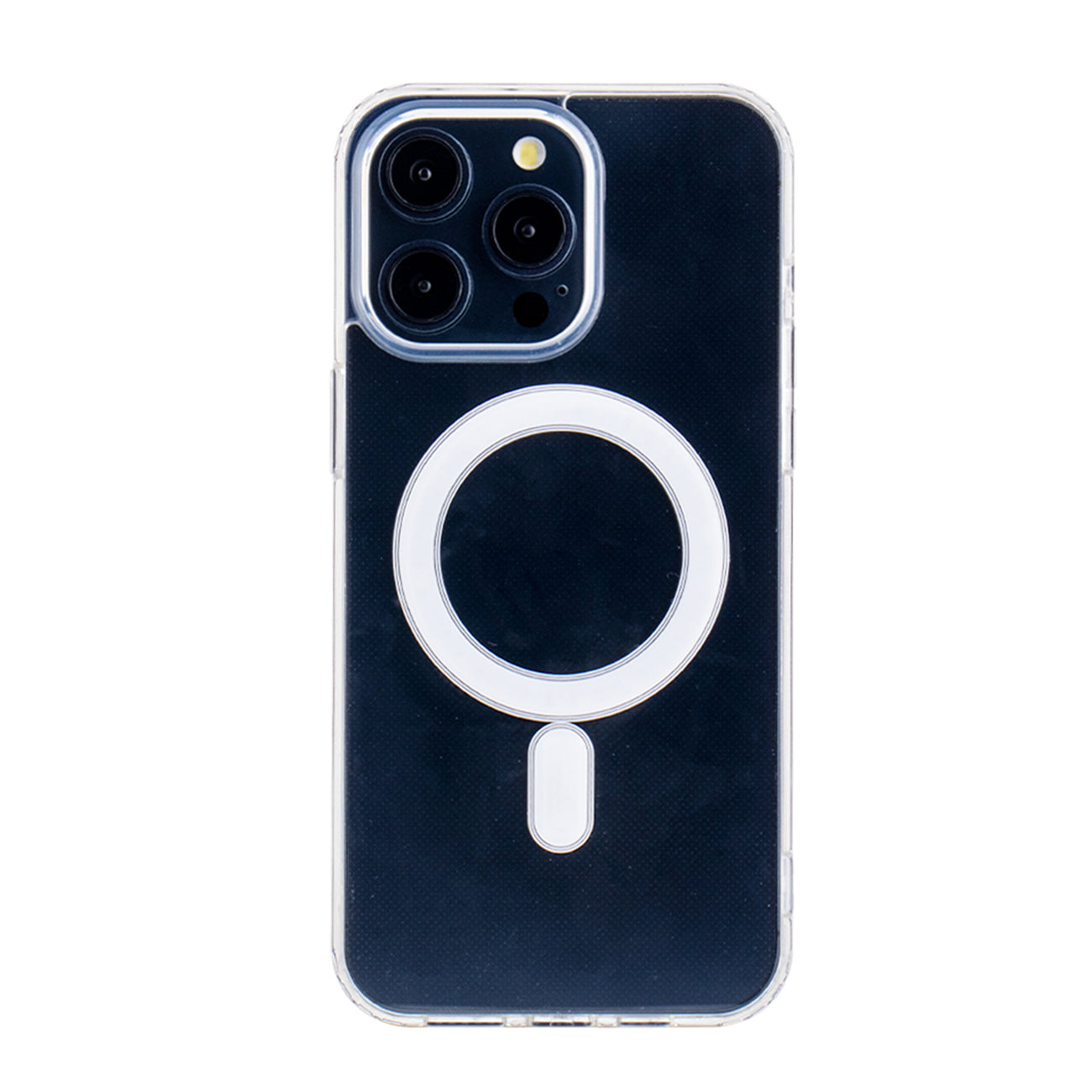 iPhone 15 PRO Compatible Magnetic Wireless Charging TPU Bumper Case For iPhone 15 PRO MAX In Clear - Premium Protection by CELL DEMAND