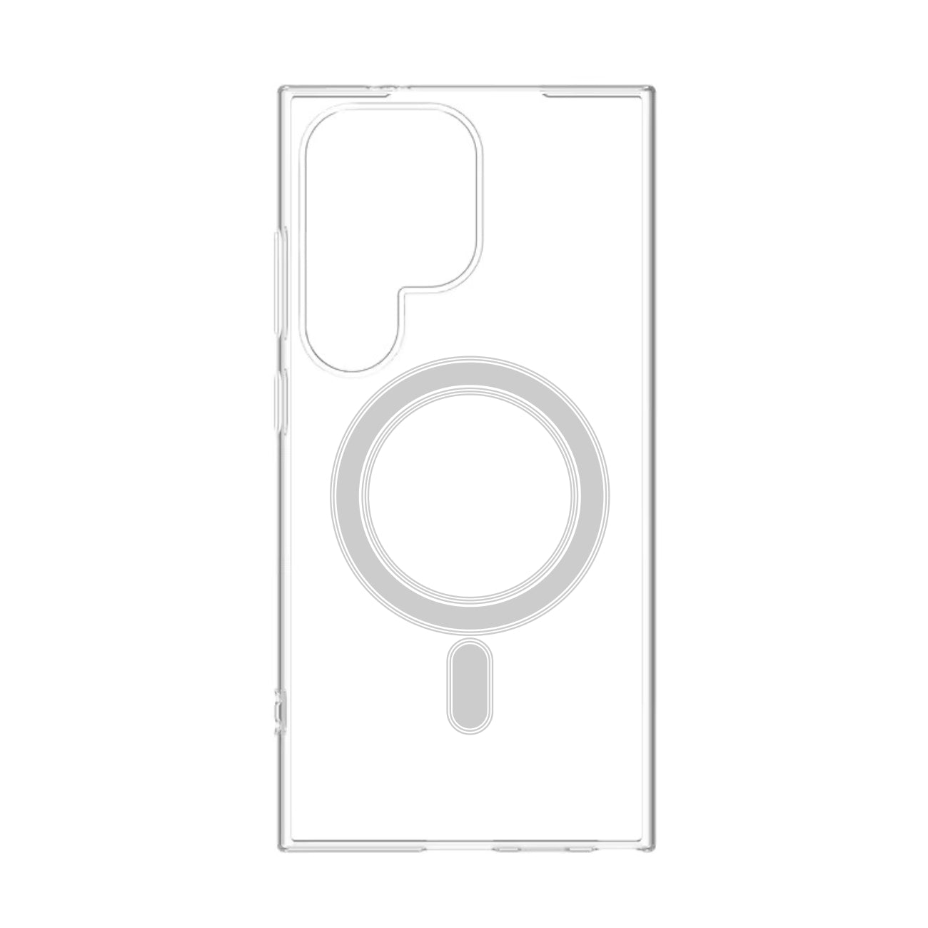 Samsung S24 Compatible Magnetic Wireless Charging TPU Bumper Case For Samsung S24 Ultra In Clear - Heavy Duty Protection by CELL DEMAND