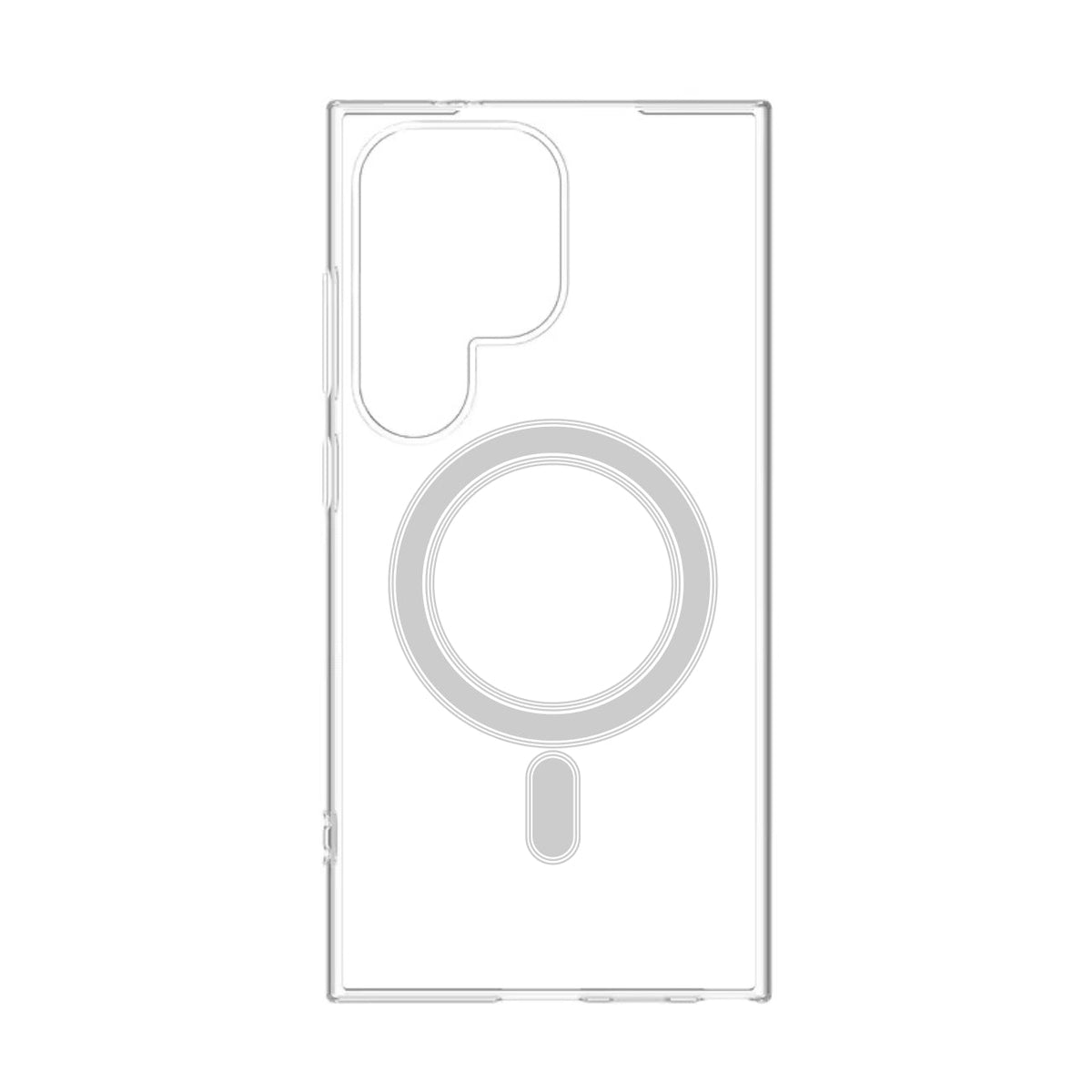 Samsung S24 Compatible Magnetic Wireless Charging TPU Bumper Case For Samsung S24 Ultra In Clear - Heavy Duty Protection by CELL DEMAND
