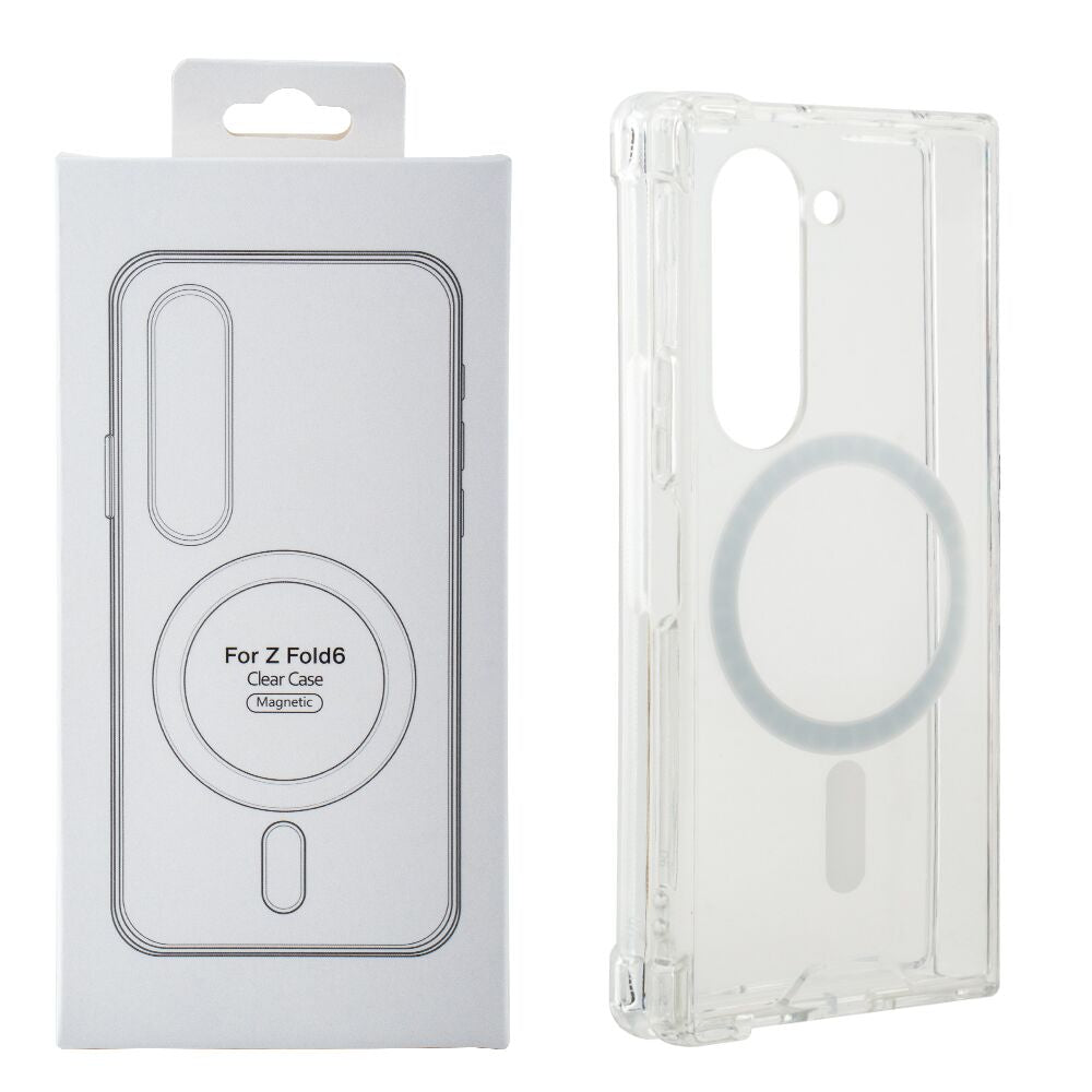 Magnetic Wireless Charging TPU Bumper Case For Z FOLD 6 In Clear - Crystal Clear & Reliable | CELL DEMAND Official