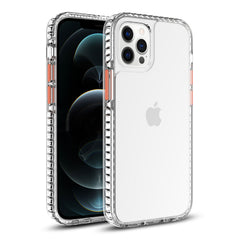IPHONE 12 Compatible TPU Bumper Shockproof Case With Embedded Coil In BlackAPPLE IPHONE 12/IPHONE 12 PRO In Clear Orange - Heavy Duty Protection by CELL DEMAND