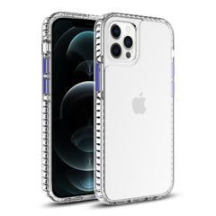 IPHONE 12 PRO Compatible TPU Bumper Shockproof Case With Embedded Coil In BlackAPPLE IPHONE 12 PRO MAX In Clear Navy - Crystal Clear Protection by CELL DEMAND