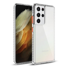 TPU Bumper Shockproof Case With Embedded Coil In BlackSAMSUNG GALAXY S21/S30 ULTRA In Clear Orange - Ultra-Slim & Reliable | CELL DEMAND Official