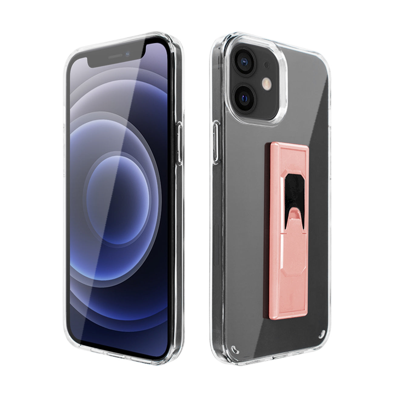 IPHONE 12 MINI Compatible TPU Bumper Shockproof Case With Embedded Coil APPLE IPHONE 12 MINI In Pink - Crystal Clear Protection by CELL DEMAND