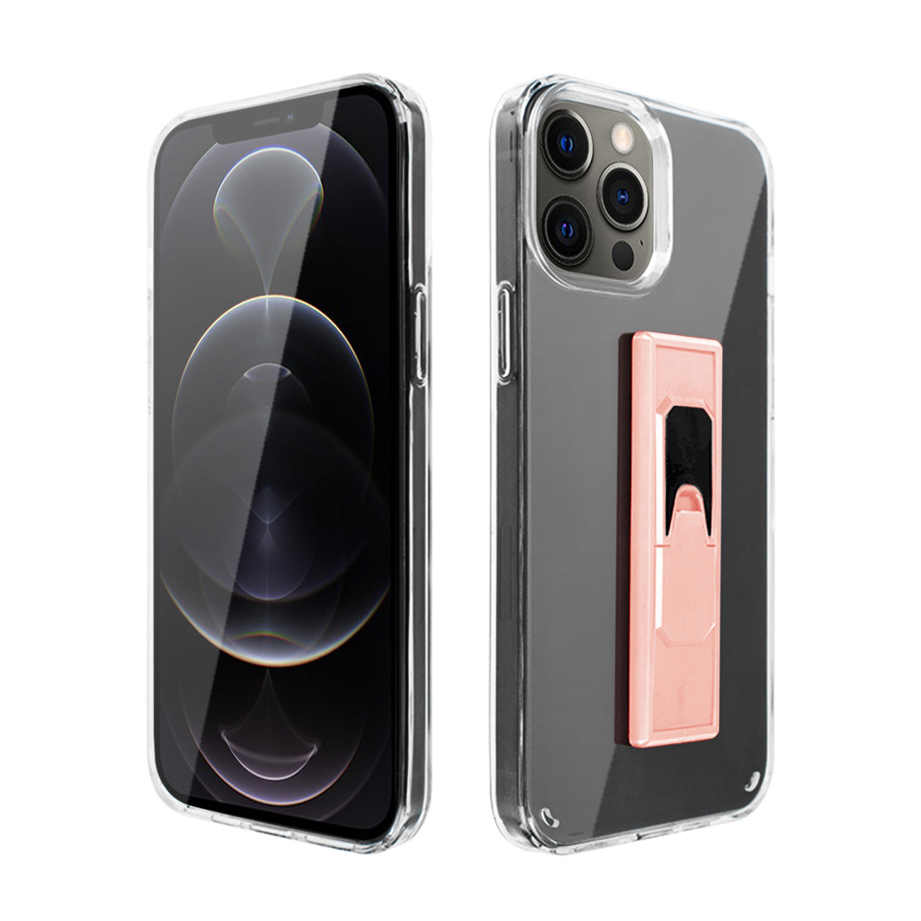 IPHONE 12 PRO Compatible TPU Bumper Shockproof Case With Embedded Coil APPLE IPHONE 12 PRO MAX In Pink - Crystal Clear Protection by CELL DEMAND